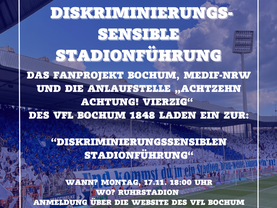 Anmeldung für Diskriminierunssensible Stadionführung